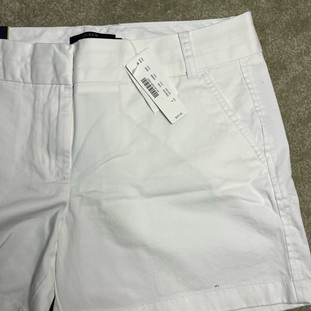 J. Crew White 5 in inseam Shorts Classic Style